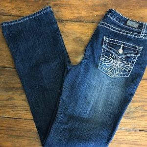 Earl Jeans Size 6 Bootcut Wide Stitch Detail